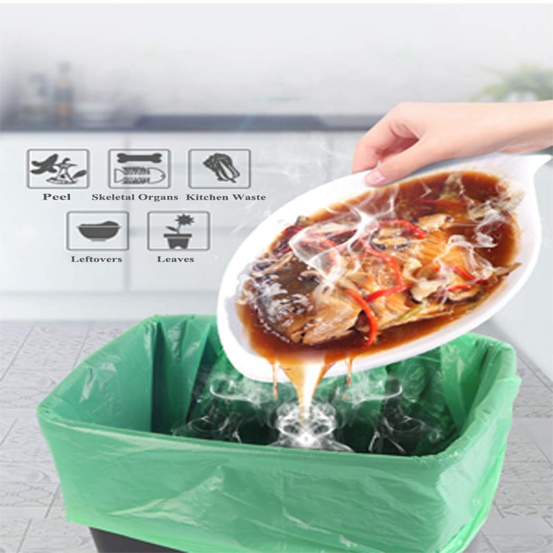 Lythor Compostable Trash Bags, 2.6 Gallon Small Disposable Compost Bags 150 Count Garbage Bags Made from PSM Starch-Based for Kitchen Bathroom Bedroom Office Trash Can - Image 4